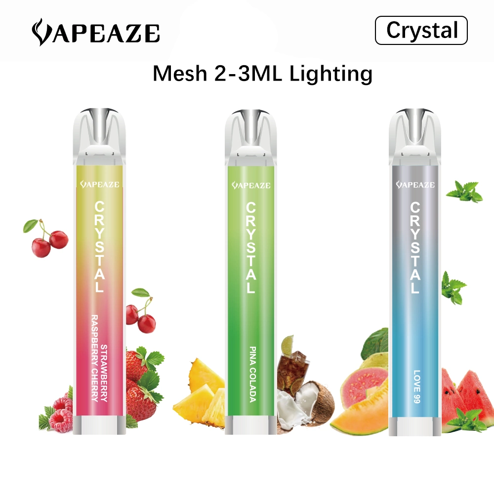 Juice Vape Pen Starter Kit with Battery E Cigarette E-Liquid Premium Crystal Bar Vape Pen