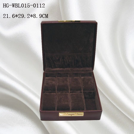 Wholesale/Supplier Luxury High quality/High cost performance  Square Watch Box for 3 Slots