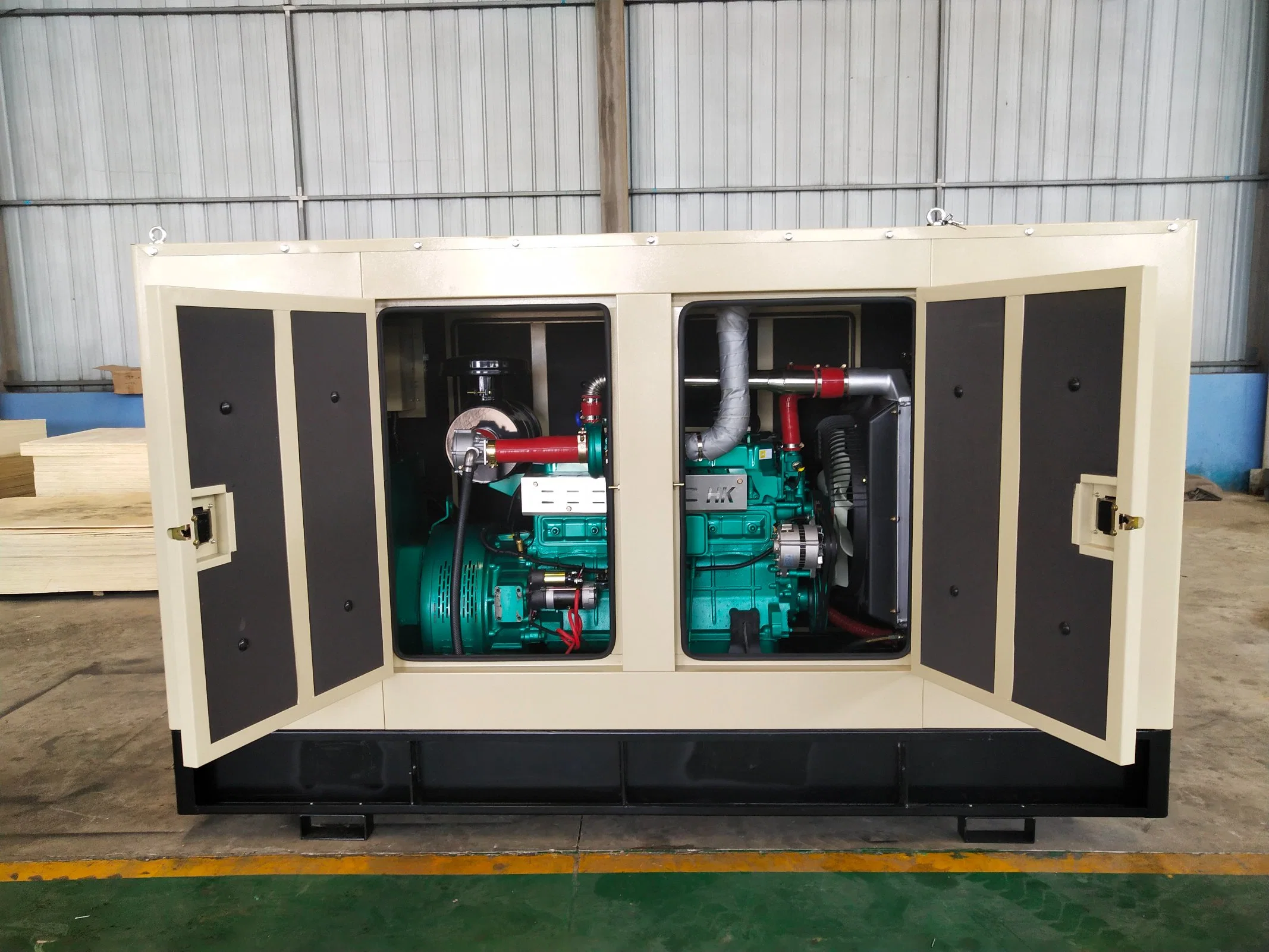 Methane Gas Large Size Industrial Green Power Open Type Silent Type AC Three Phase 200 Kw Biogas Generator