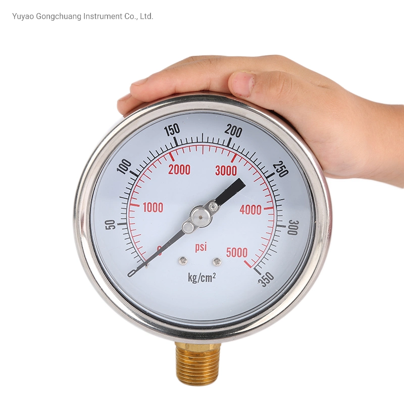 Medidor portátil de alta presión Manómetro indicador de presión de 5000 la barra con precios más bajos