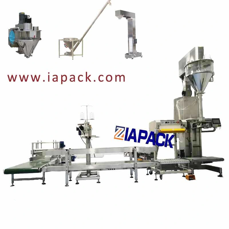 1kg-5kg Semi Automatic Powder Screw Filling Machine and Sewing Machine