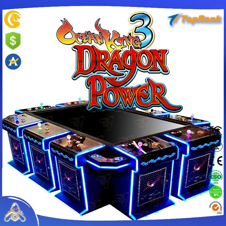 Crazy Software USA Popular 42 Inch 3 Players Arcade Shooting Amusement Cabinet Fish Game Table Machines for Sale Ocean King 3 Dragon Power