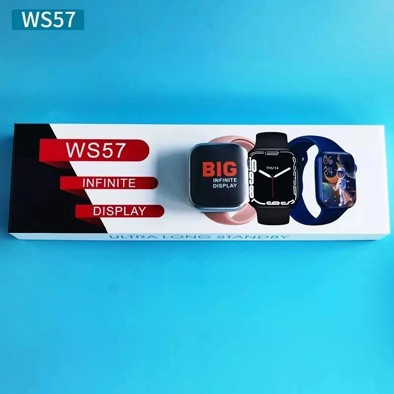 2023 New Ws57 Smart Watch Encoder Rotating Split Screen Phone Call Security Password Sport Heart Rate