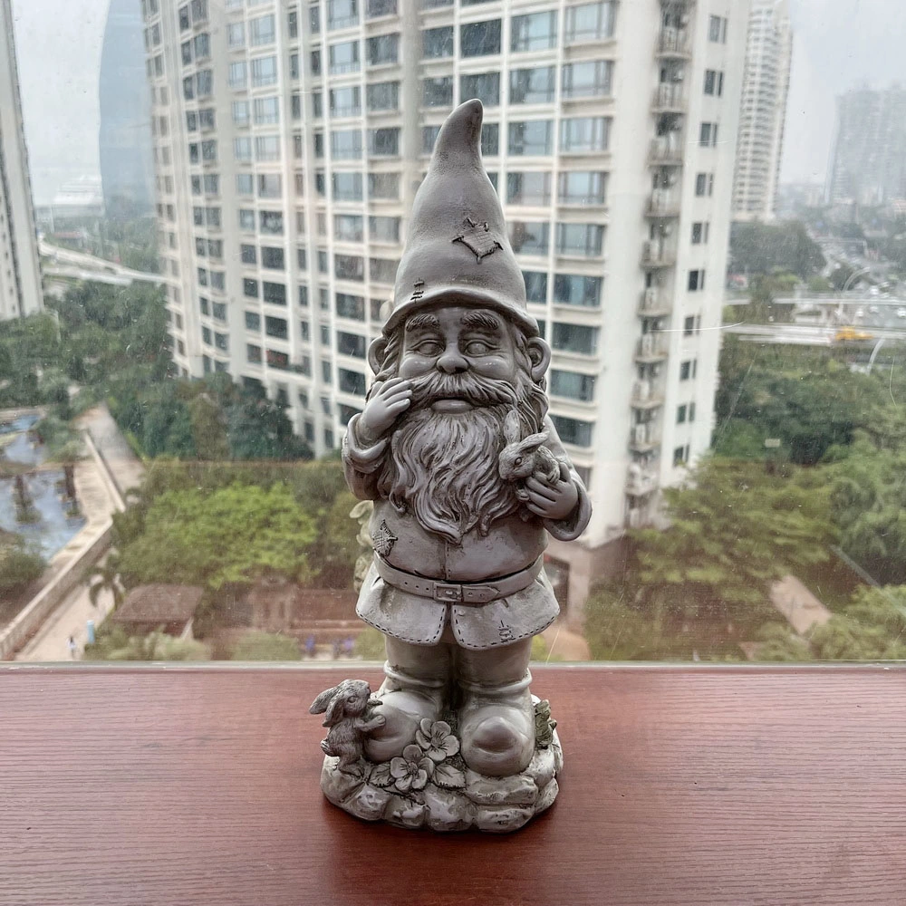 Gartendekoration Lustige Gnome Statue Wasser Widerstehen