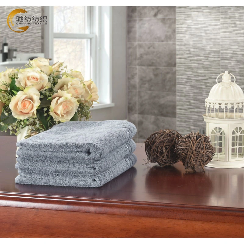 Wholesale/Supplier China Supplier 100% Cotton Bath Towel Gray Best Quality