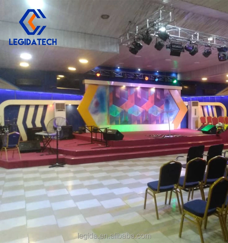 Legidatech Labor Cost Saving Super Slim 1000CD Brightness 3840Hz P2.604 P2.976 P3.91 P4.81 Fixed Installation LED Screen Panel for Church