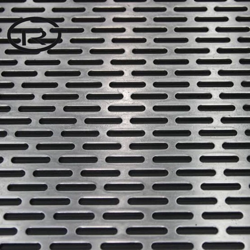 Square Metal Mesh Decorative Perforated Sheet Metal with Patterned Openings for Industrial