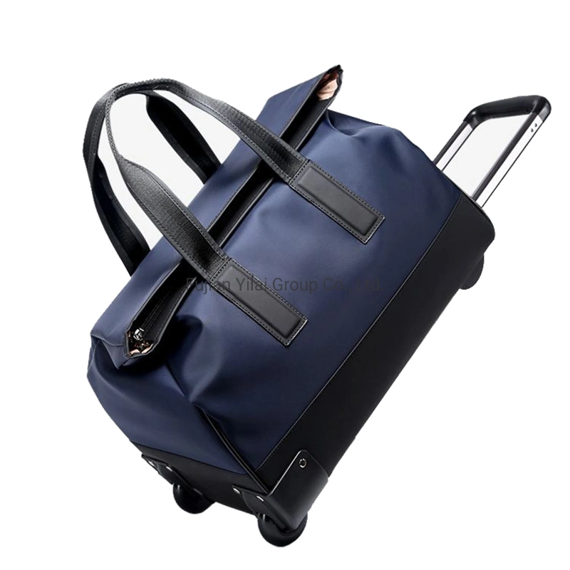 Travelling Bags Trolley Luggage Fashion Black Rolling Sports Yoga Travel Wheeled Duffle Bag for Men Women