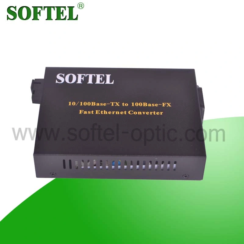 100Mbps RJ45 to 1000m Single-Mode Sc Fiber Media Converter