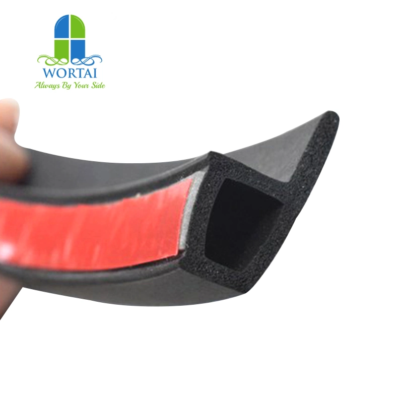 P Type Rubber Foam Sealing Strip for Auto Door with 3m Tape