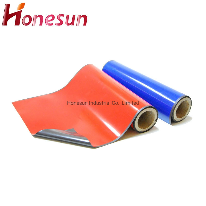 Multicolour Custom Magnets Magnetic Paper Magnetic Sheet Roll Rubber Magnet Magnetic Sheets with PVC Adhesive Fridge Magnet 0.4mm 0.6mm 0.8mm