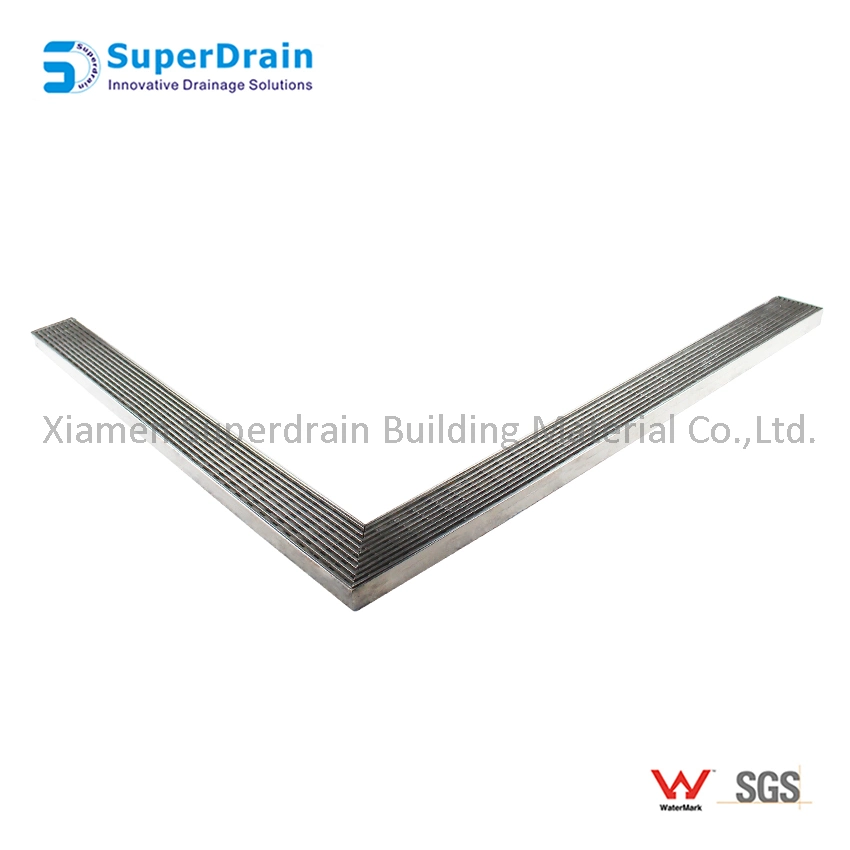 Stainless Steel Automatic Airtight Bathroom L Shape Floor Drains