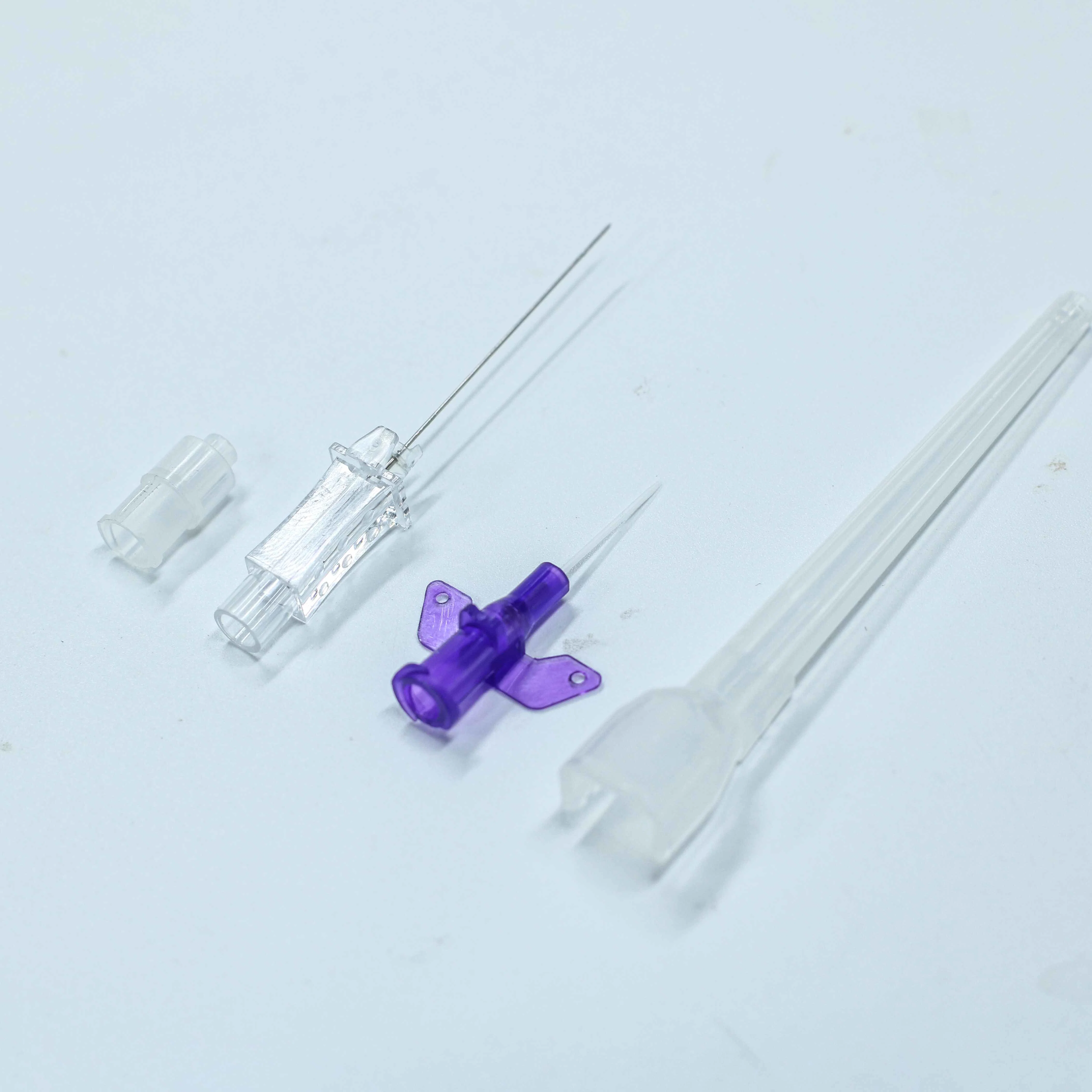 Factory Medical Supply Disposable Purple Plastic IV Intravenous Cannula