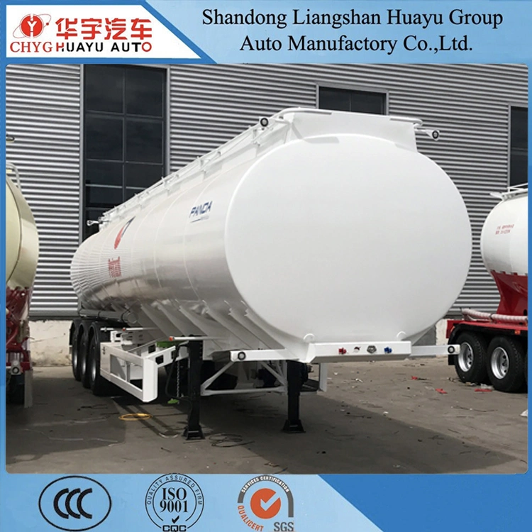 3-Axle 45cbm 6-Compartment Aluminium Alloy Oil Tank Semi Trailer