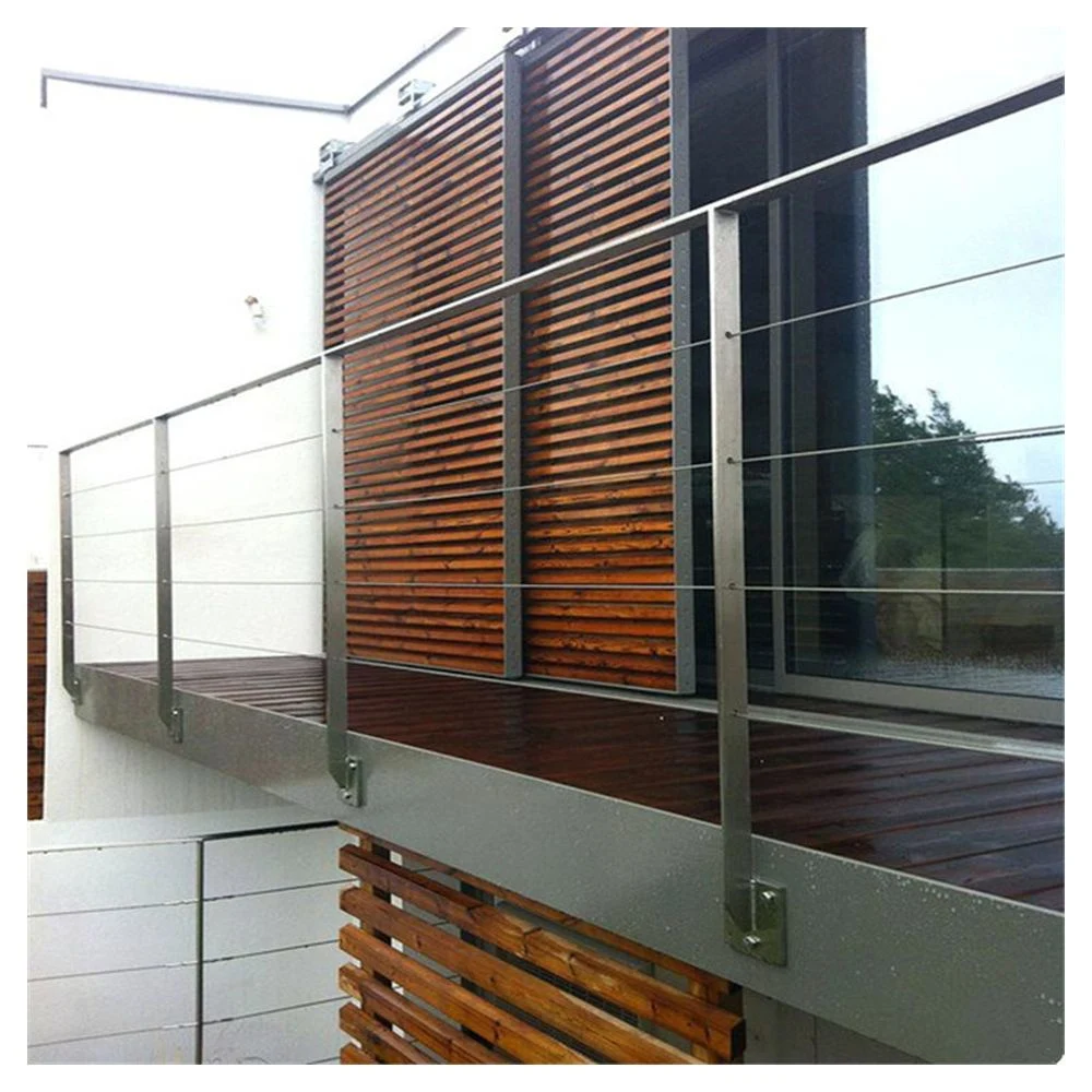 Stainless Steel 304/316 Grade Outdoor Durable Cable Wire Railing System