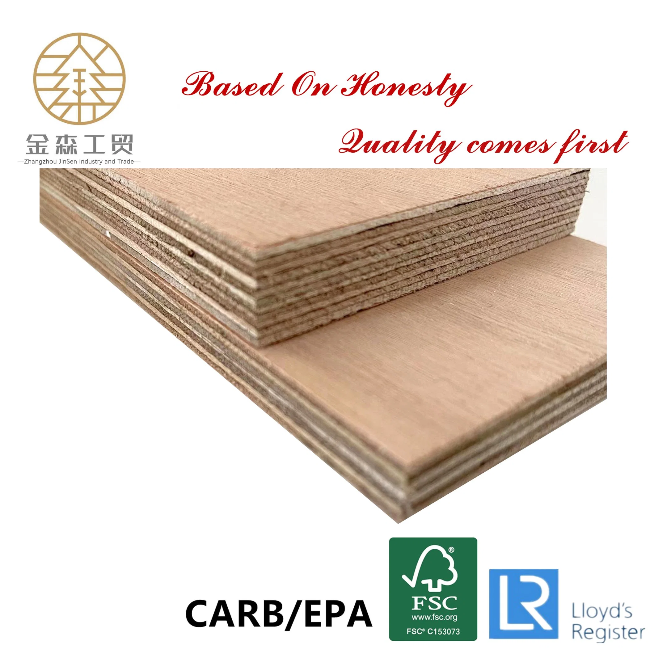 China Fabrik Möbel Sperrholz Baumaterial MDF Spanplatte Marine Playwood Holz Film Sperrholz