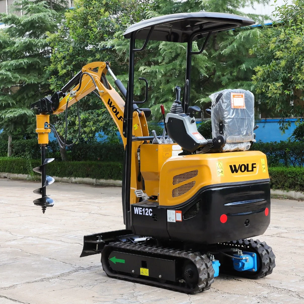 1.2 Ton Mini Digger We12 Mini Backhoe Excavator with Extendable Chassis