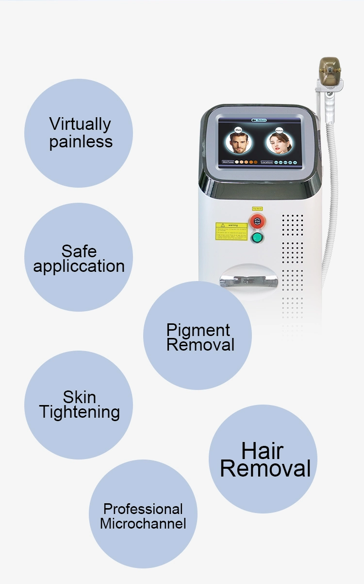 Hot Selling 1600W High Power Diode Laser Hair Removal Machine Ice Titanium Laser Beauty Equipment
