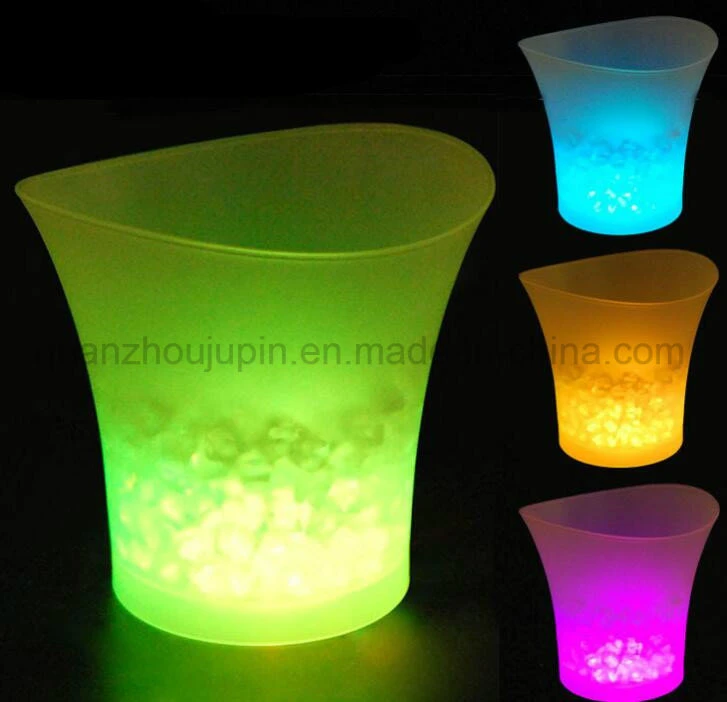 OEM Logo plástico luminoso LED Ice Bucket