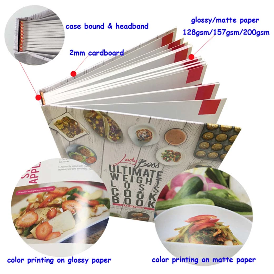 Vegetable Parchment Paper Full Color Photography Hardcover Book Printing with Slipcase