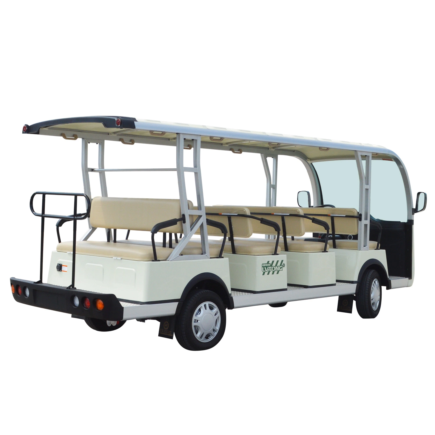 Multifunktions-Aluminiumrahmen ISO, CE-Zertifikat 72V/7,5 kW 14 Passagiere Tourist Shuttle Vehicle (LT-S14)