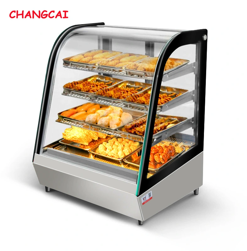 FTC-90 Cocina Eléctrica Mini Caja de pastelería refrigerada pequeña mostrador de exposición Armario Cooler Hotel conveniente Tienda Puerta de vidrio refrigerador nevera Congelar Pantalla