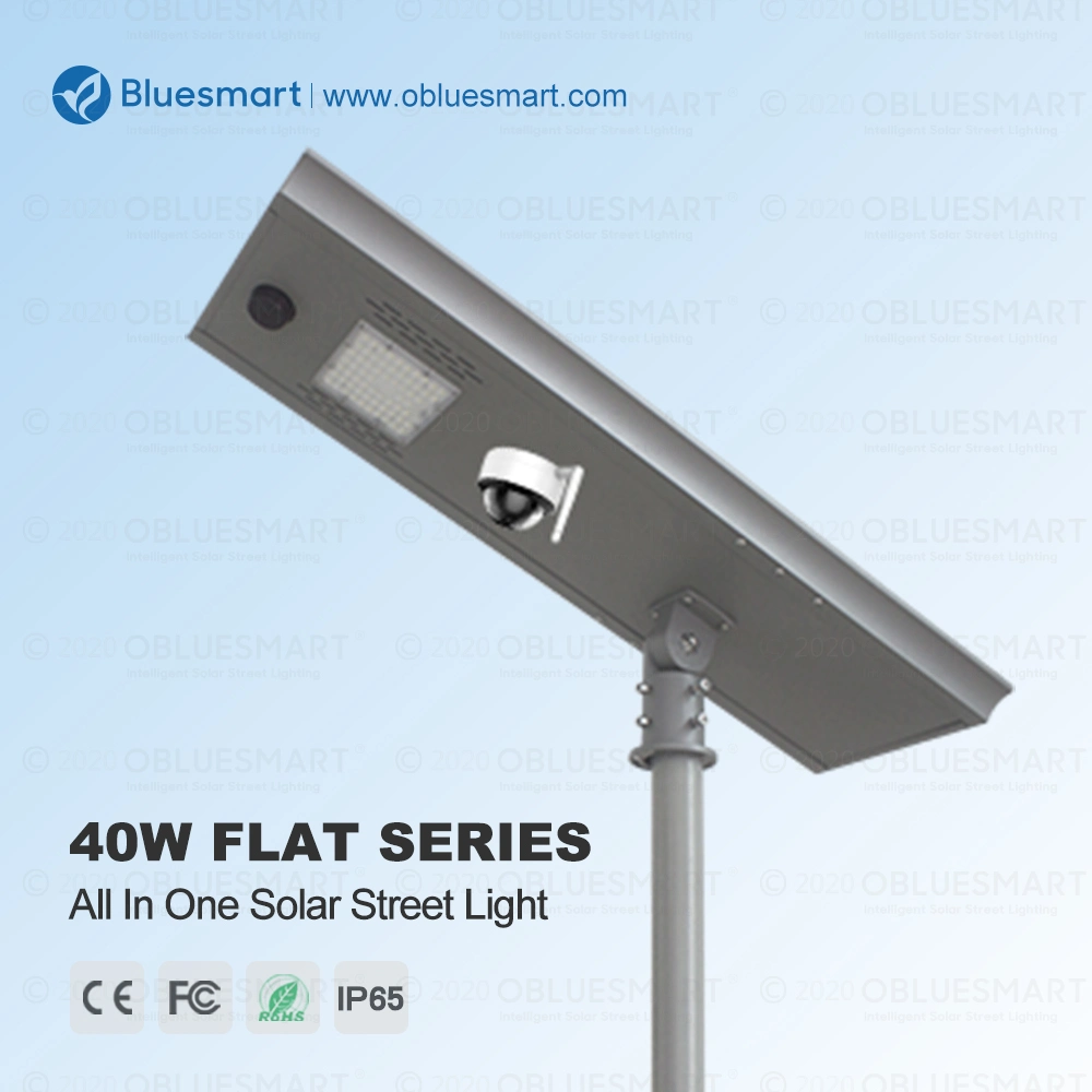 Die-Casting Aluminum High Power 60W Outdoor Solar LED Light with Camera