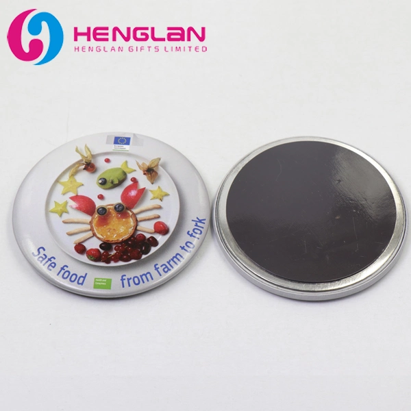 Custom Round Metal Tinplate Button Badge Cmyk Printing Paper Plastic Stamping Tin Badge for Promotional Bottle Opener