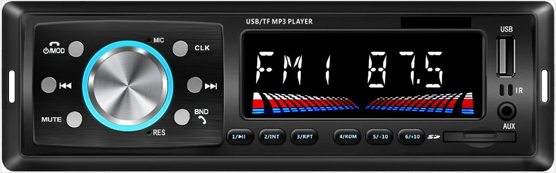 Rendimiento de alta calidad/alto costo de audio de coche reproductor de MP3 con pantalla LCD USB Bluetooth