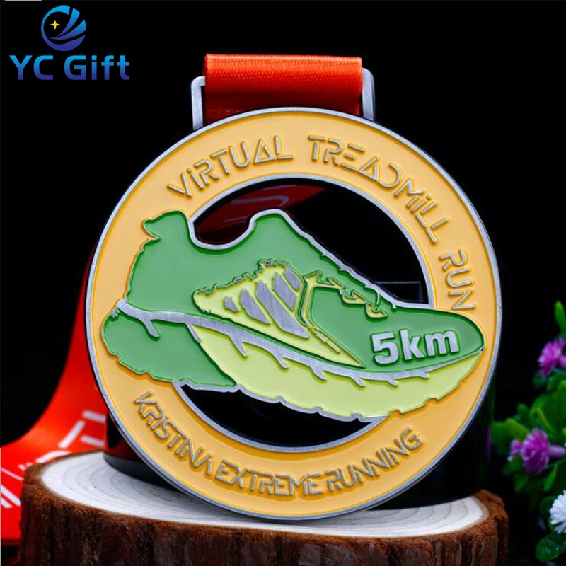 Professional Customized Zinc Alloy Casting Sport Sailboat Medallion Marathon Metal Art Crafts Award Sailing Kayaking Medal for Souvenir Gift