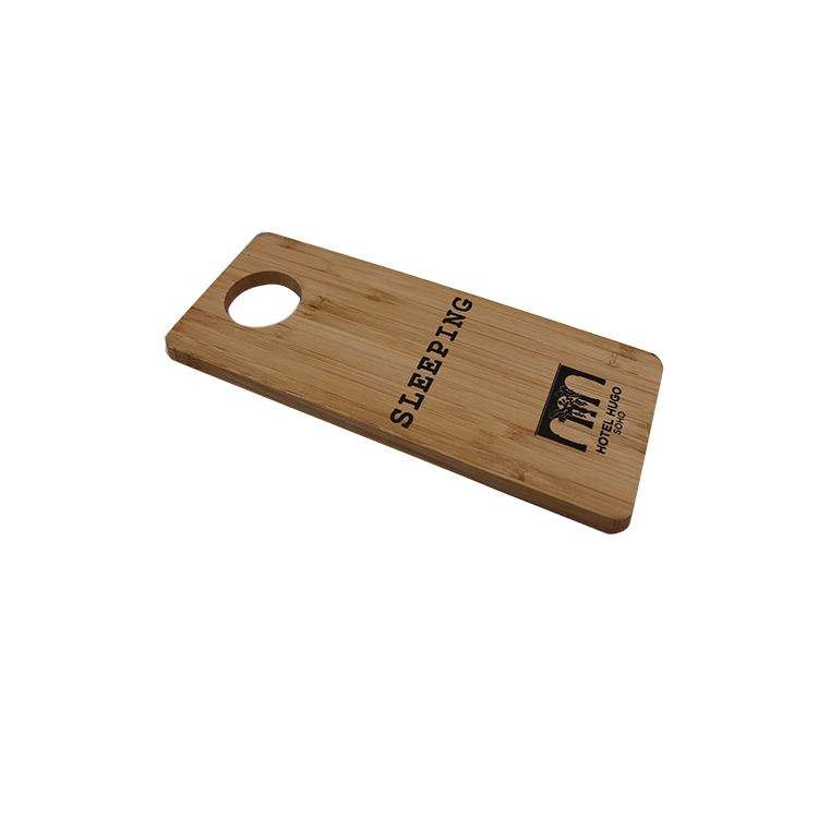 Promotional Advertising Tag Bamboo Wooden Door Hanger