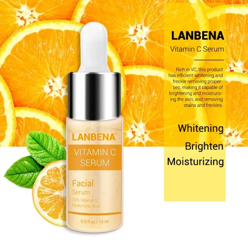 Vitamin C Whitening Serum for Hyaluronic Acid Face Cream Snail Remover Freckle Speckle Fade Dark Spots Anti-Aging Skin Care