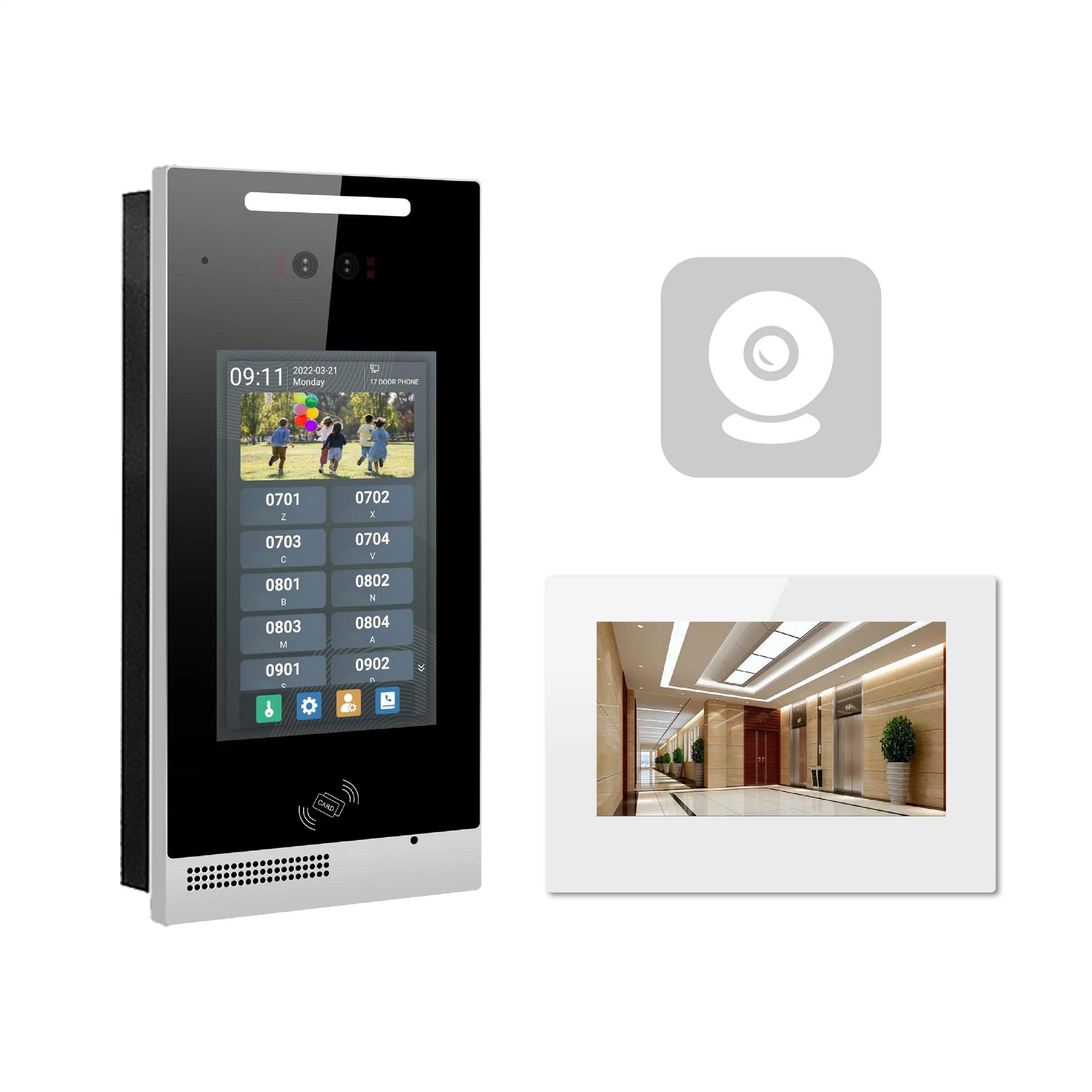 Smart Building Home Video Door Phone Apartment IP System Intercom HD Night Vision Doorphone Security System Doorbell