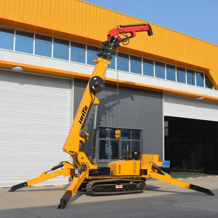 Small Size Crane Heavy Crawler Curtain Wall Installation Crane Electric Remote Control Mini Spider Crane Product 5 Ton