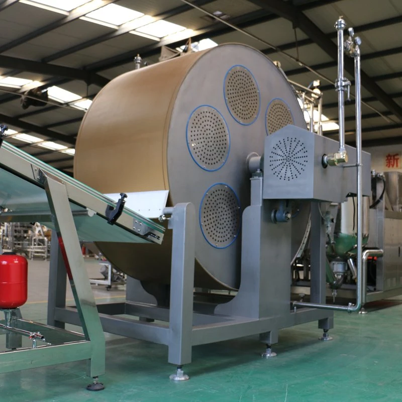 La extrusión y tambor de refrigeración y tirando de la máquina para el caramelo de toffee y Eclairs