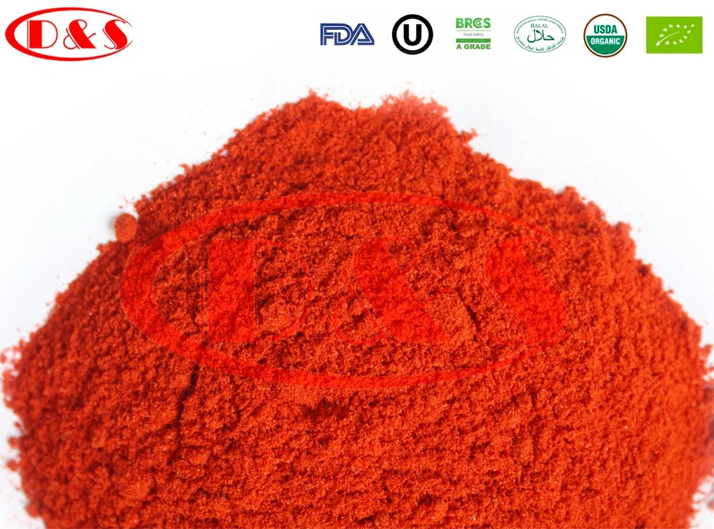 Nuevo cultivo de hierbas secas Chili Paprika ahumado de color rojo dulce en polvo