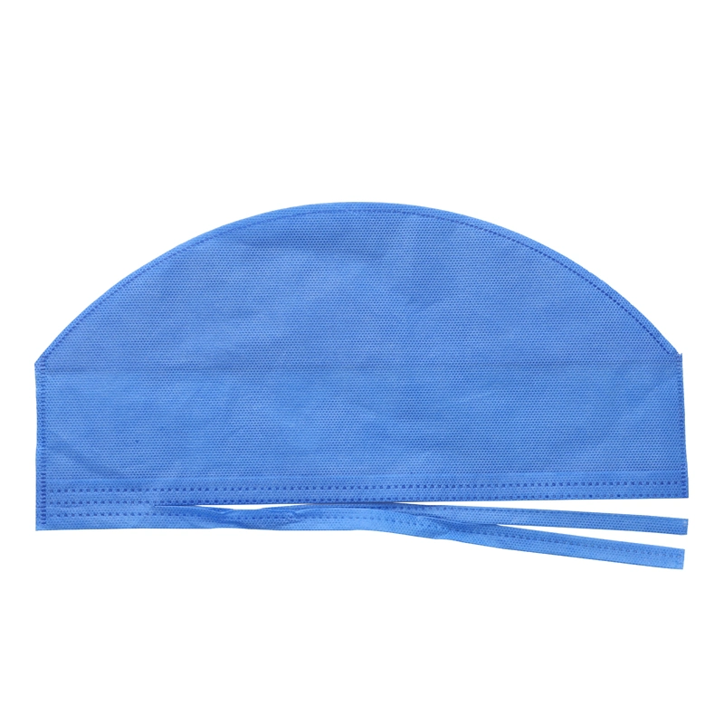 Medical Breathable Lightweight Spp Disposable Blue 21" Doctor Cap with CE Appoval