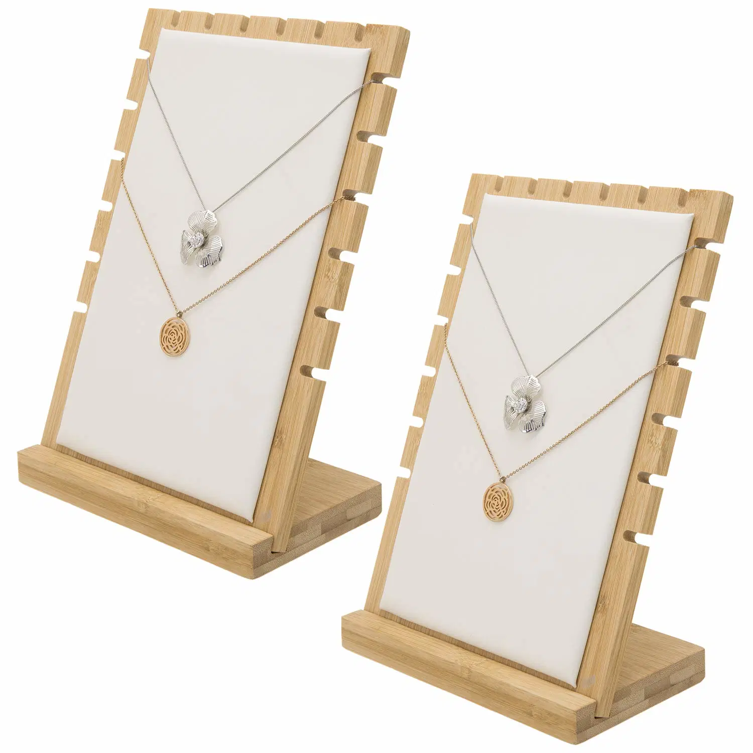 Wooden Earring Display Stands Earring Display Holder Earring Jewelry Display with Earring Cardboard for Selling Earring Jewelry Organizer Display Rack