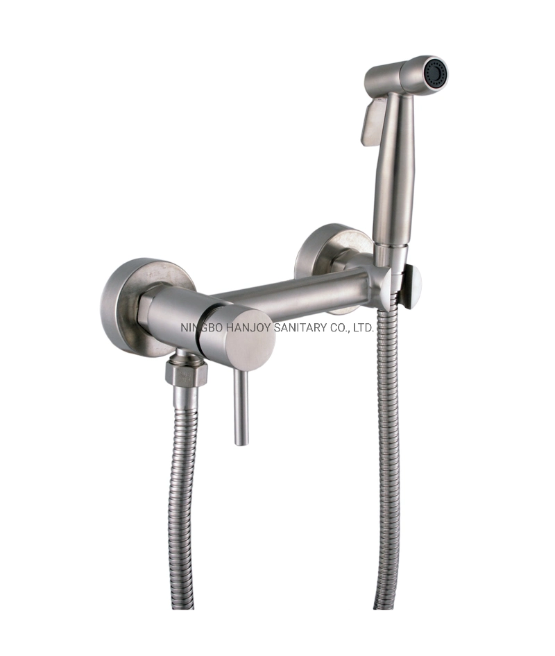 10%OFF Stainless Steel Wall Mounted SS304 Bidet Faucet Mixer (H41-6-106MIX)