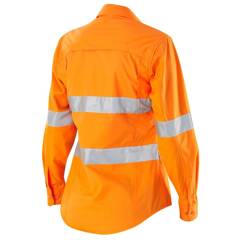 High Visibility Insect Repellent Impregnated Women Orange Navy Work Shirts