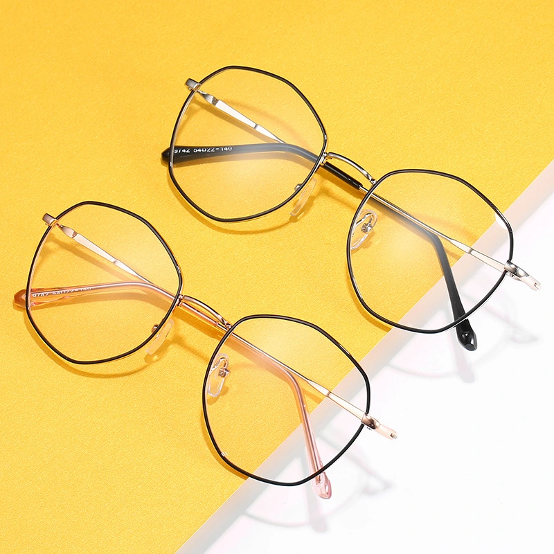 Amazon Ebay Hotsale Gift Screen Protector Round Metal Optical Frames Eyeglasses Computer Anti-Blue Light Glasses for Women