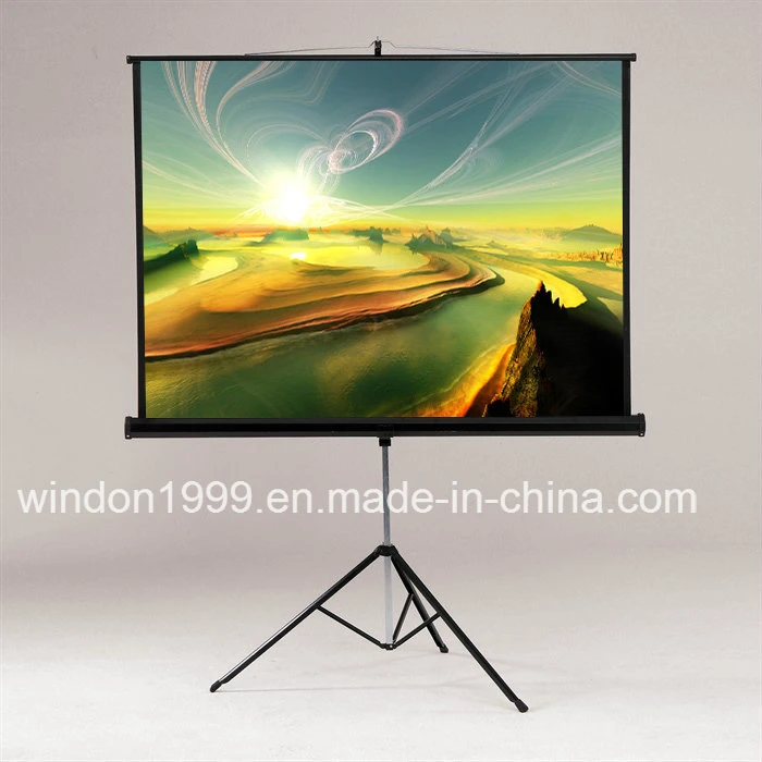 84"X84" Matte White Tripod Manual Projection Screens