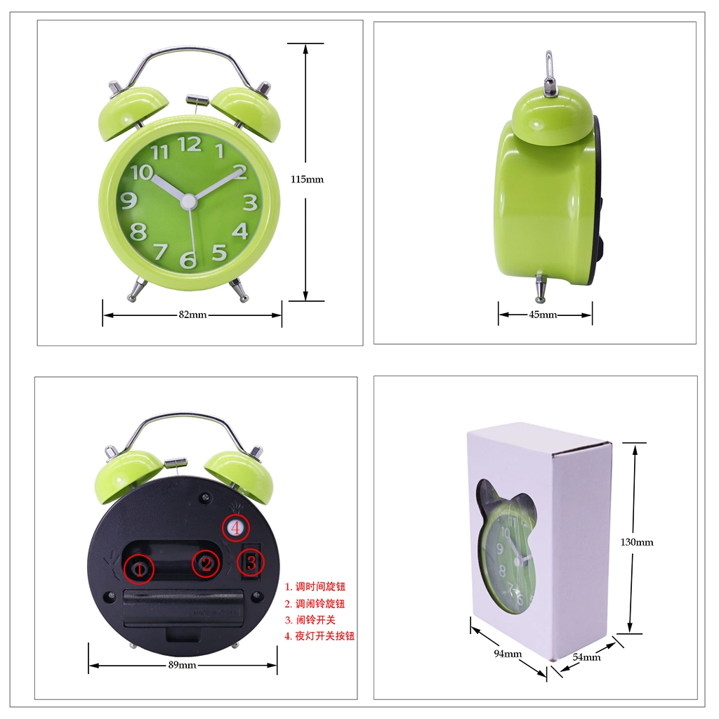 Good Quality Sweep Alarm Clock Table Desk Clock Kids Bedroom Alarm Clock