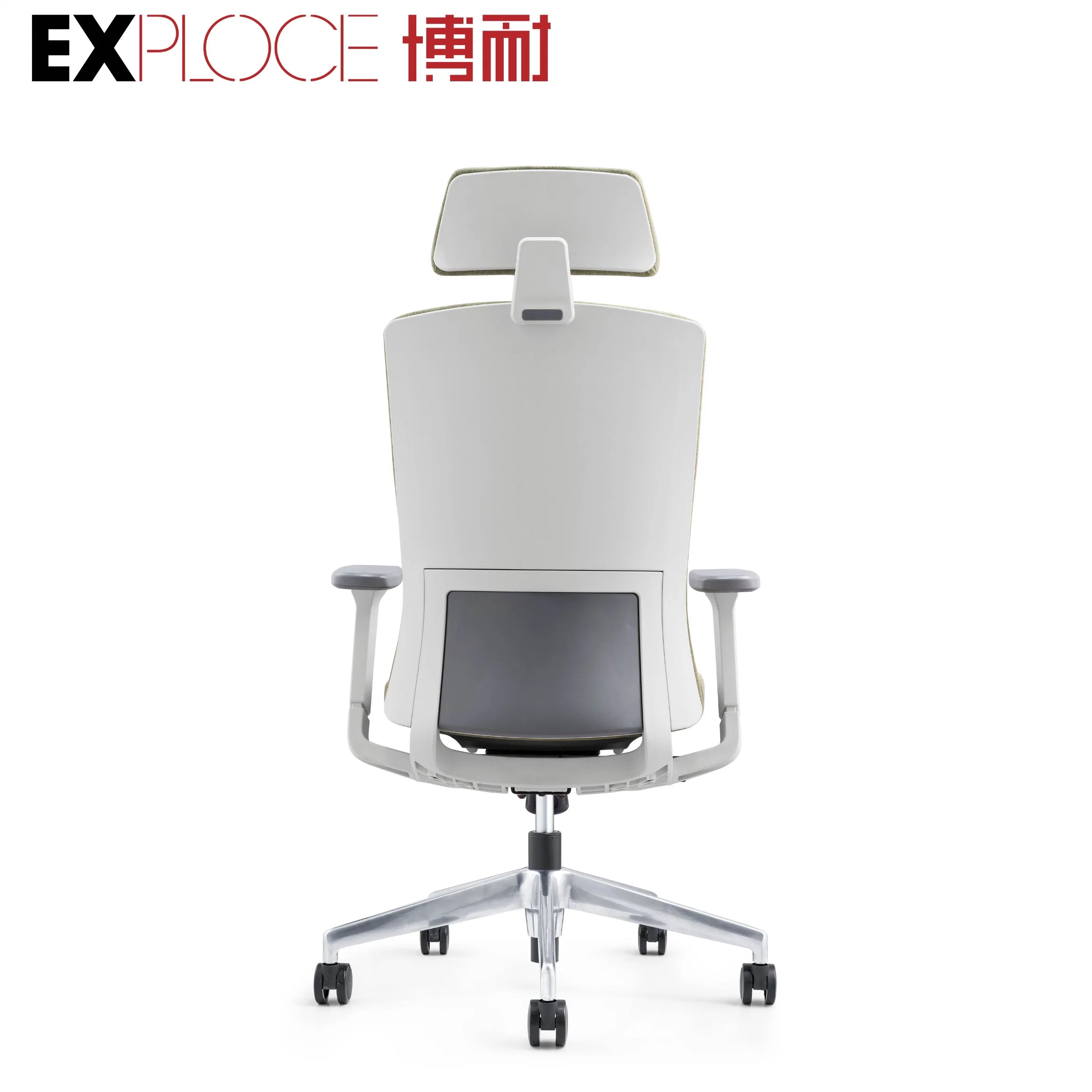 Germany Design Full Back Plastic Cover Fabric Chair 150kg Weight Capacity High Density Molded Foam Lumbar Support Office School Furniture