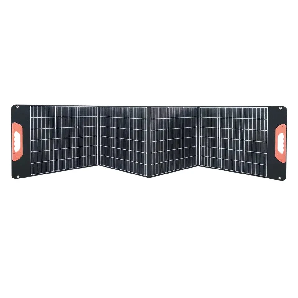 200W 18V Portable Solar Panel Monocrystalline Camping Foldable Flexib for Applicable 1000W 1500W Lithium Iron Phosphate Battery