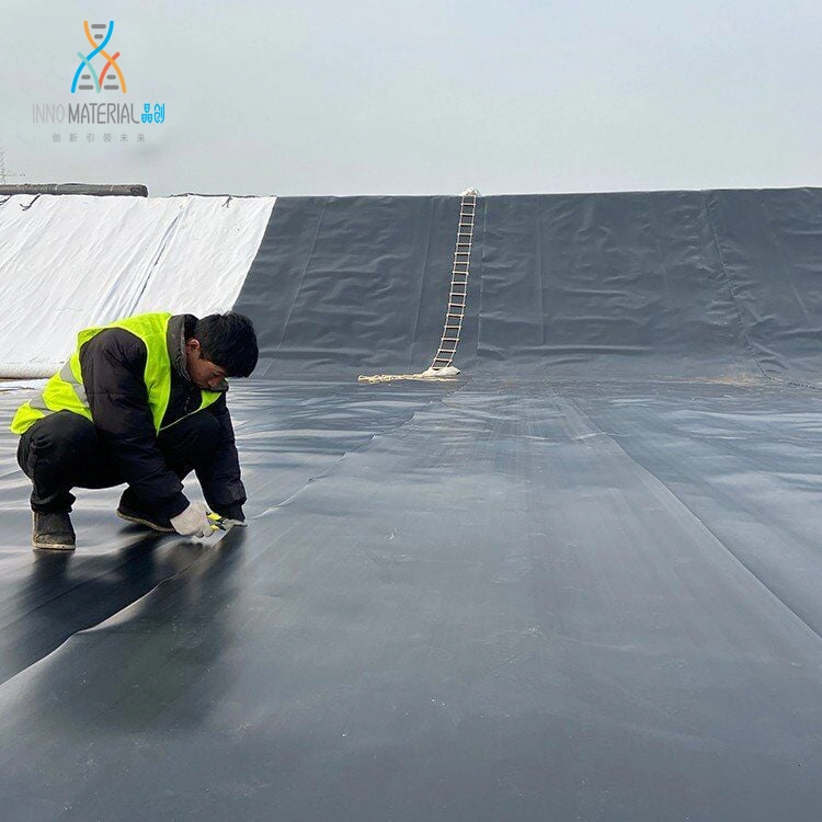 Smooth ISO Approved 0.2mm-2.5mm Geomembrane Price Sheet Polyethylene Waterproofing Membrane Pond HDPE Liner