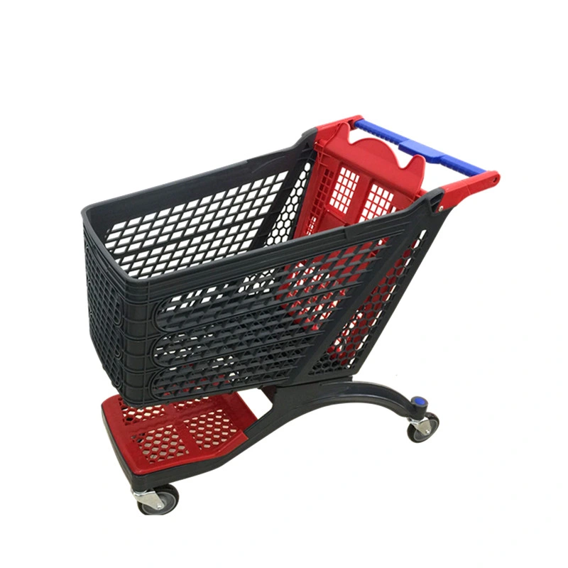 Supermarket New Design Trolley Wholesale/Supplier Full Plastic Shopping Cart