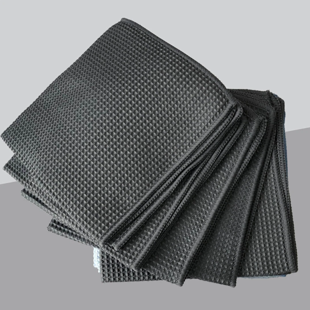 265gsm, 30*40cm Waffle Microfibra toalha de pano de limpeza forte Car Hotel grossista absorvente toalha Waffle Toalha