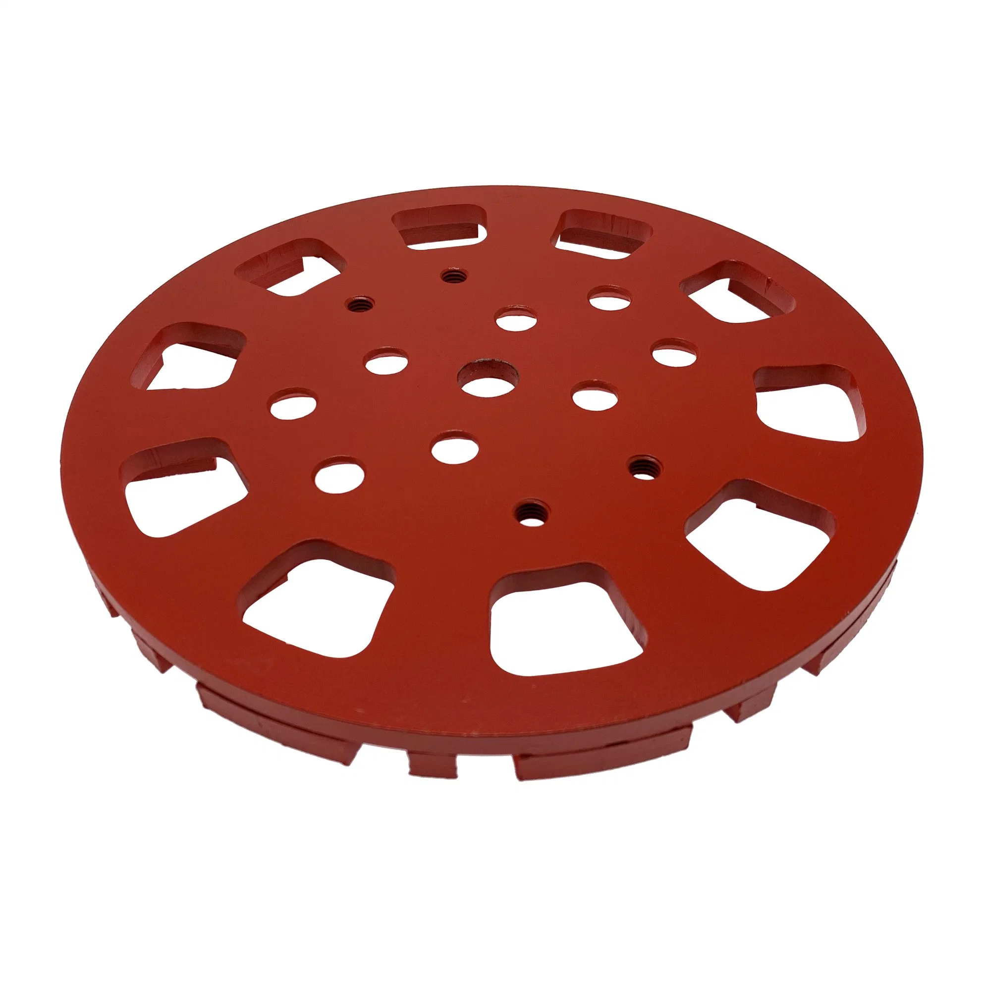 Premium Grade Silver Brazed 10in Sharpening 250mm Red Diamond Wheel Grinding Disc for Hard Concrete