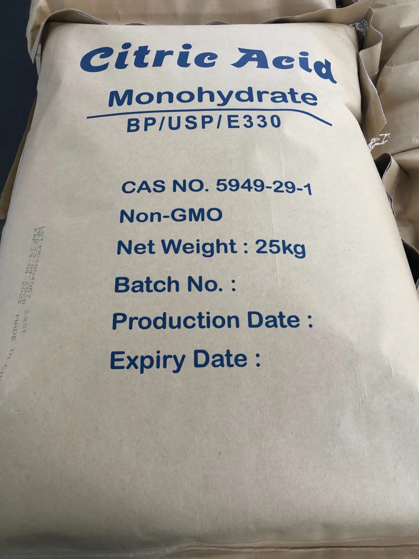 Best Selling China Powder Lemon Acid Price Bp USP Citric Acid Anhydrous